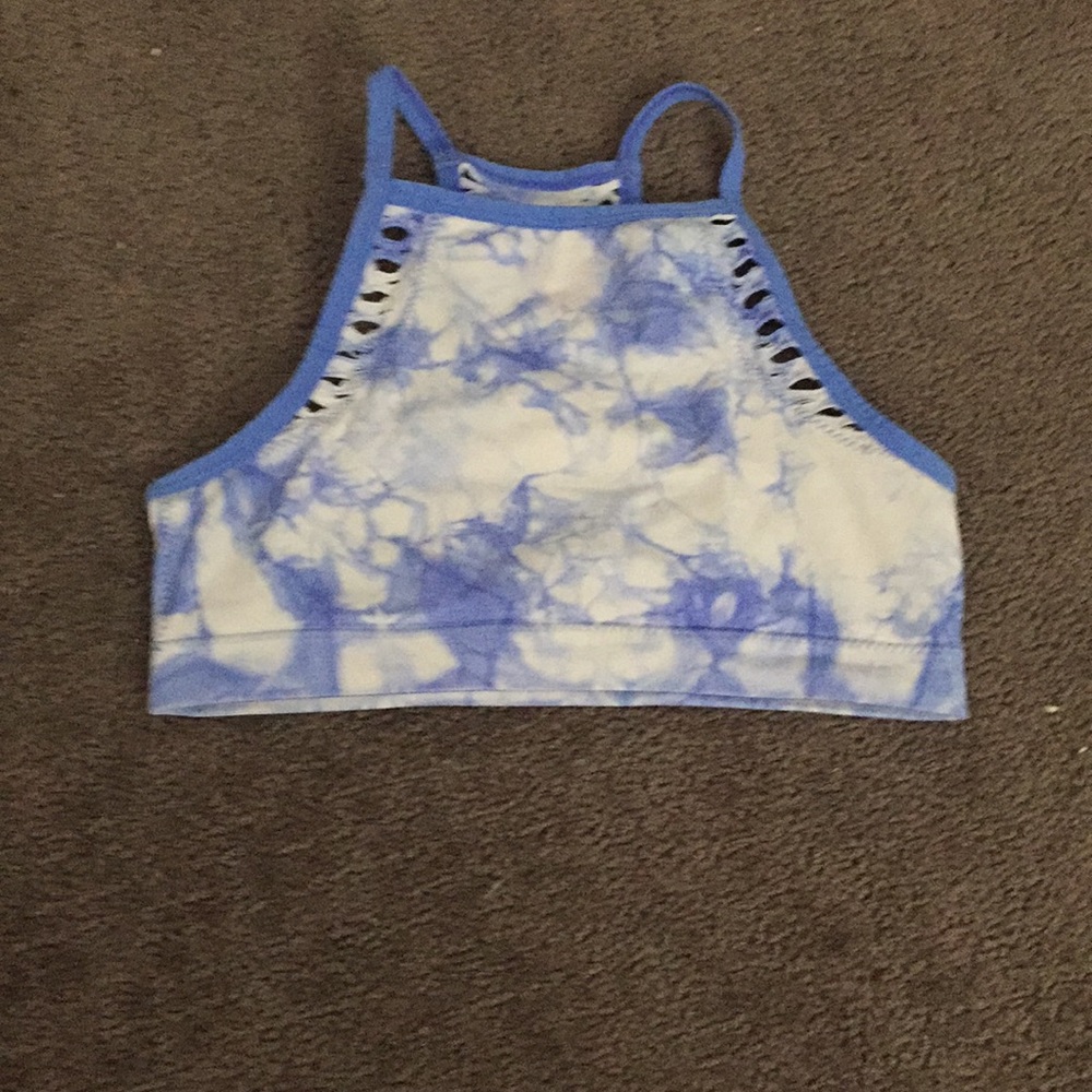 Girls tie dye sports bra